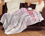 Bible Verses Premium Mink Sherpa Blanket - Prayer for Protection ~Psalm 91:9-16~ (Design: Dreamy 3)