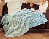 Bible Verses Premium Mink Sherpa Blanket - Prayer for Protection ~Psalm 91:1-8~ (Design: Bird 2)