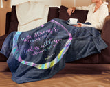 Bible Verses Premium Mink Sherpa Blanket - God Is With You ~Joshua 1:9~ Design 14