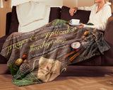 Bible Verses Premium Sherpa Mink Blanket - Let Your Request Be Made Known To God ~Philippians 4:6~