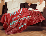 Bible Verses Premium Mink Sherpa Blanket - Faith Move Mountains ~Matthew 17:20~ Design 7