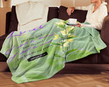 Bible Verses Premium Sherpa Mink Blanket - I Shall Be Healed ~Jeremiah 17:14~