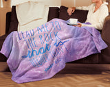 Bible Verses Premium Mink Sherpa Blanket - Lead Me To The Rock ~Psalm 61:2~ Design 7