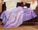 Bible Verses Premium Mink Sherpa Blanket - Lead Me To The Rock ~Psalm 61:2~ Design 10