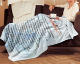 Bible Verses Premium Mink Sherpa Blanket - Prayer for Salvation ~Jonah 2:2-9~ (Design: Dreamy 2)
