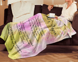 Bible Verses Premium Mink Sherpa Blanket - Lord's Prayer ~Matthew 6:9-13~ (Design: Watercolor 3)