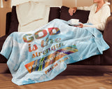 Bible Verses Premium Mink Sherpa Blanket - God Is The Strength Of My Heart Forever ~Psalm 73:26~ Design 2