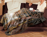 Bible Verses Premium Sherpa Mink Blanket - O Lord My God, You Healed Me ~Psalm 30:2~