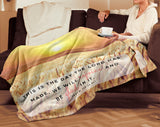 Bible Verses Premium Sherpa Mink Blanket - Rejoice And Be Glad ~Psalm 118:24~