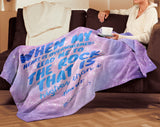 Bible Verses Premium Mink Sherpa Blanket - Lead Me To The Rock ~Psalm 61:2~ Design 14