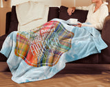 Bible Verses Premium Mink Sherpa Blanket - God Is The Strength Of My Heart Forever ~Psalm 73:26~ Design 4