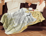 Bible Verses Premium Mink Sherpa Blanket - Prayer for Protection ~Psalm 91:9-16~ (Desig: Butterfly 3)