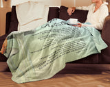 Bible Verses Premium Mink Sherpa Blanket - Prayer for Protection ~Psalm 91:9-16~ (Design: Butterfly 2)