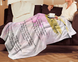 Bible Verses Premium Mink Sherpa Blanket - Lord's Prayer ~Matthew 6:9-13~ (Design: Dreamy 3)