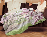 Bible Verses Premium Sherpa Mink Blanket - Guard Your Heart Through Christ Jesus ~Philippians 4:7~