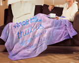 Bible Verses Premium Mink Sherpa Blanket - Lead Me To The Rock ~Psalm 61:2~ Design 18