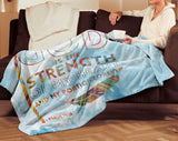 Bible Verses Premium Mink Sherpa Blanket - God Is The Strength Of My Heart Forever ~Psalm 73:26~ Design 20