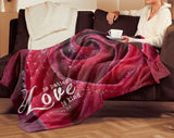 Bible Verses Premium Sherpa Mink Blanket - Love Is Patient Love Is Kind ~1 Corinthians 13:4~
