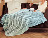Bible Verses Premium Mink Sherpa Blanket - Prayer for Salvation ~Jonah 2:2-9~ (Design: Bird 2)