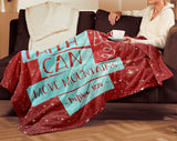 Bible Verses Premium Mink Sherpa Blanket - Faith Move Mountains ~Matthew 17:20~ Design 18