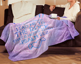 Bible Verses Premium Mink Sherpa Blanket - Lead Me To The Rock ~Psalm 61:2~ Design 17