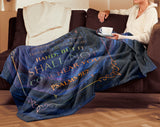 Bible Verses Premium Mink Sherpa Blanket - It Shall Not Come Near You ~Psalm 91:7~ Design 7