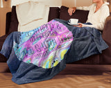 Bible Verses Premium Mink Sherpa Blanket - God Is With You ~Joshua 1:9~ Design 13