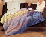 Bible Verses Premium Sherpa Mink Blanket - Believe In Him For Everlasting Life ~John 3:16~