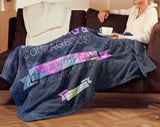Bible Verses Premium Mink Sherpa Blanket - God Is With You ~Joshua 1:9~ Design 11