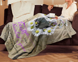 Bible Verses Premium Sherpa Mink Blanket - Be Healed of Affliction ~Mark 5:34~