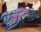 Bible Verses Premium Mink Sherpa Blanket - God Is With You ~Joshua 1:9~ Design 20