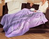 Bible Verses Premium Sherpa Mink Blanket - We Will Serve The Lord ~Joshua 24:15~