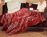 Bible Verses Premium Mink Sherpa Blanket - Faith Move Mountains ~Matthew 17:20~ Design 3