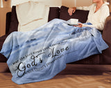 Bible Verses Premium Sherpa Mink Blanket - Direct Your Heart Into The Love of God ~2 Thessalonians 3:5~
