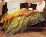 Bible Verses Premium Sherpa Mink Blanket - He Is My Rock And Salvation ~Psalm 62:2~