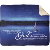 MeditateHealing.com | Bible Verses Premium Sherpa Mink Blanket