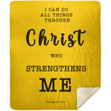 MeditateHealing.com | Bible Verses Premium Sherpa Mink Blanket