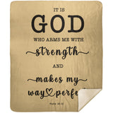 MeditateHealing.com | Bible Verses Premium Sherpa Mink Blanket
