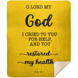 MeditateHealing.com | Bible Verses Premium Sherpa Mink Blanket