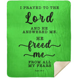 MeditateHealing.com | Bible Verses Premium Sherpa Mink Blanket