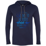 Bible Verse Men Long Sleeve T-Shirt Hoodie - "Psalm 61:2" Design 7 - Meditate Healing Christian Store