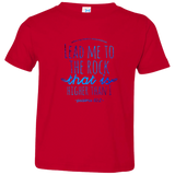 Bible Verse Toddler Jersey T-Shirt - "Psalms 61:2" Design 7 - Meditate Healing Christian Store