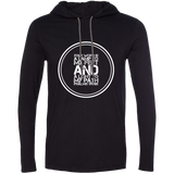 Bible Verse Men Long Sleeve T-Shirt Hoodie - "Psalm 119:105" Design 8 (White Font) - Meditate Healing Christian Store