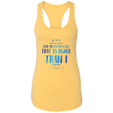 Bible Verses Ladies Ideal Racerback Tank - "Psalm 61:2" Design 11 - Meditate Healing Christian Store