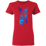 Bible Verses Ladies' 5.3 oz. T-Shirt - "Psalm 61:2" Design 9 - Meditate Healing Christian Store