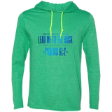 Bible Verse Men Long Sleeve T-Shirt Hoodie - "Psalm 61:2" Design 4 - Meditate Healing Christian Store