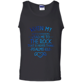 Bible Verse Men 100% Cotton Tank Top - "Psalm 61:2" Design 17 - Meditate Healing Christian Store