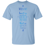 Bible Verse Men 5.3 oz. T-Shirt - "Psalm 61:2" Design 3 - Meditate Healing Christian Store