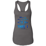 Bible Verses Ladies Ideal Racerback Tank - "Psalm 61:2" Design 6 - Meditate Healing Christian Store