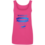 Bible Verses Ladies' 100% Ringspun Cotton Tank Top - "Psalm 61:2" Design 13 - Meditate Healing Christian Store